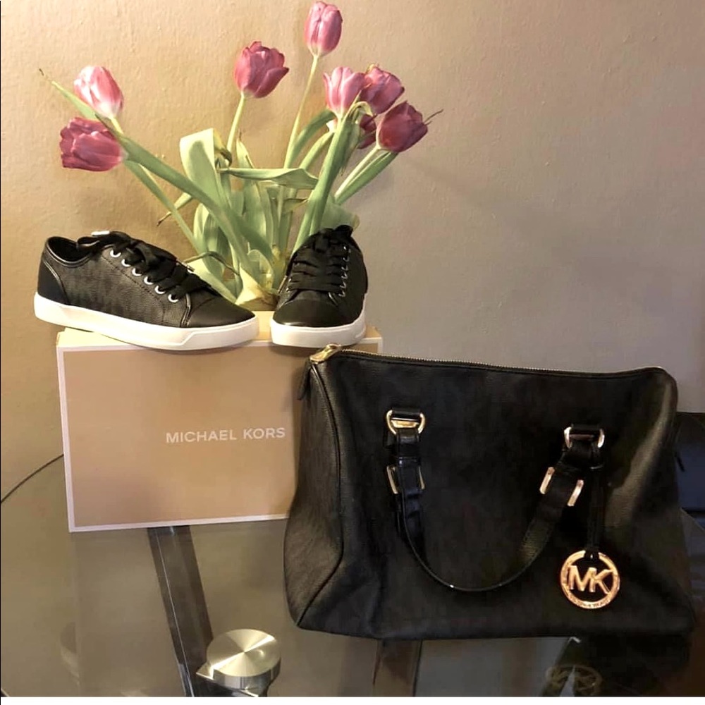 Michael Kors sneakers w/matching bag